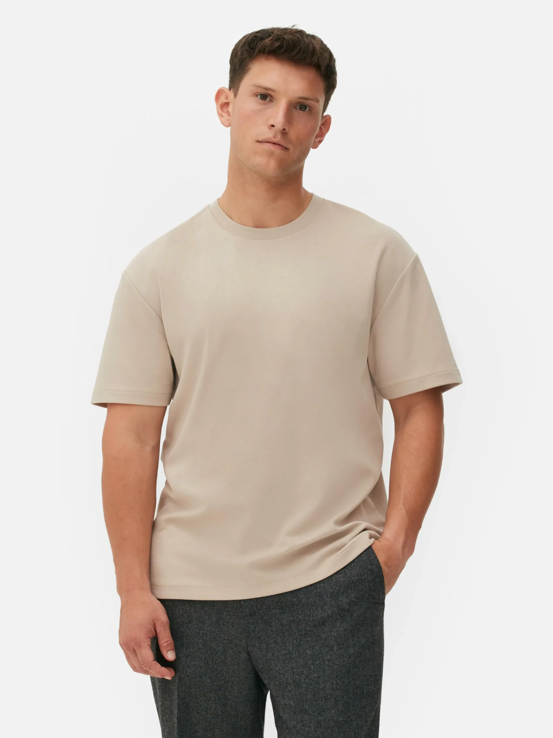 Hauts Et T-Shirts|Primark T-shirt Décontracté Kem Écru