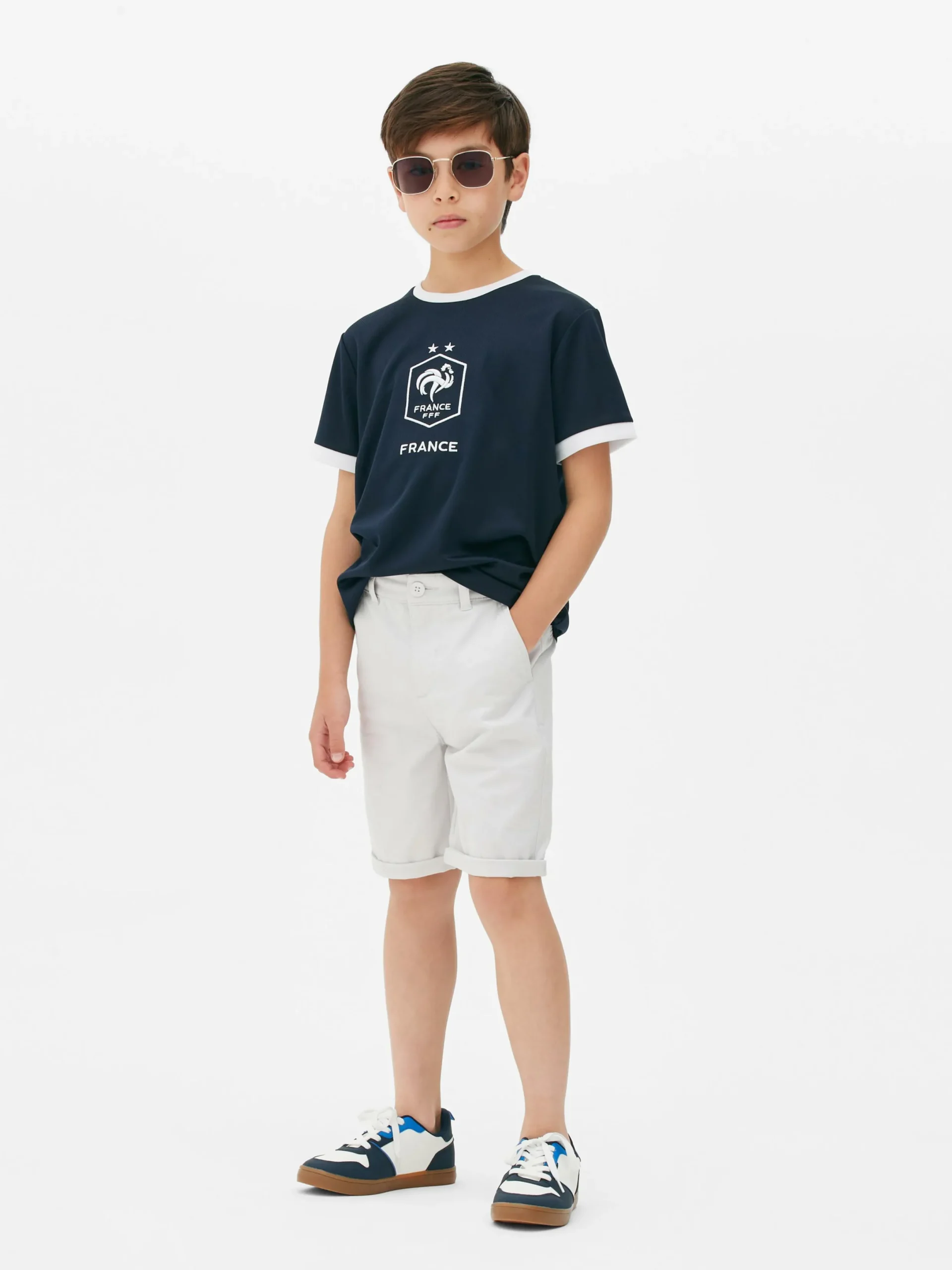 Hauts Et T-Shirts|Primark T-shirt De Foot France Pour Ado Bleu marine