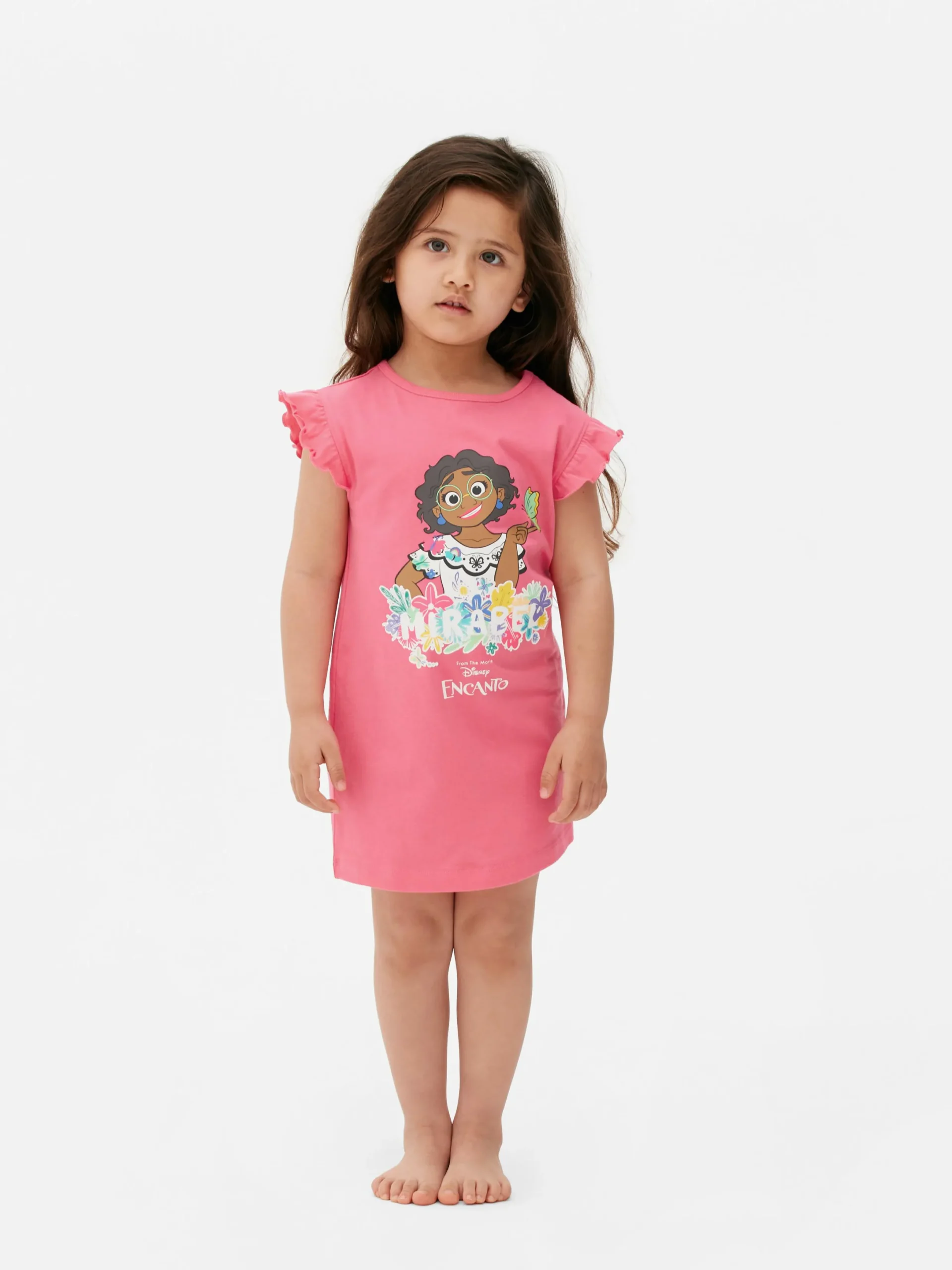 Pyjamas Et Vêtements De Nuit|Primark T-shirt De Nuit à Volants Disney Encanto Rose