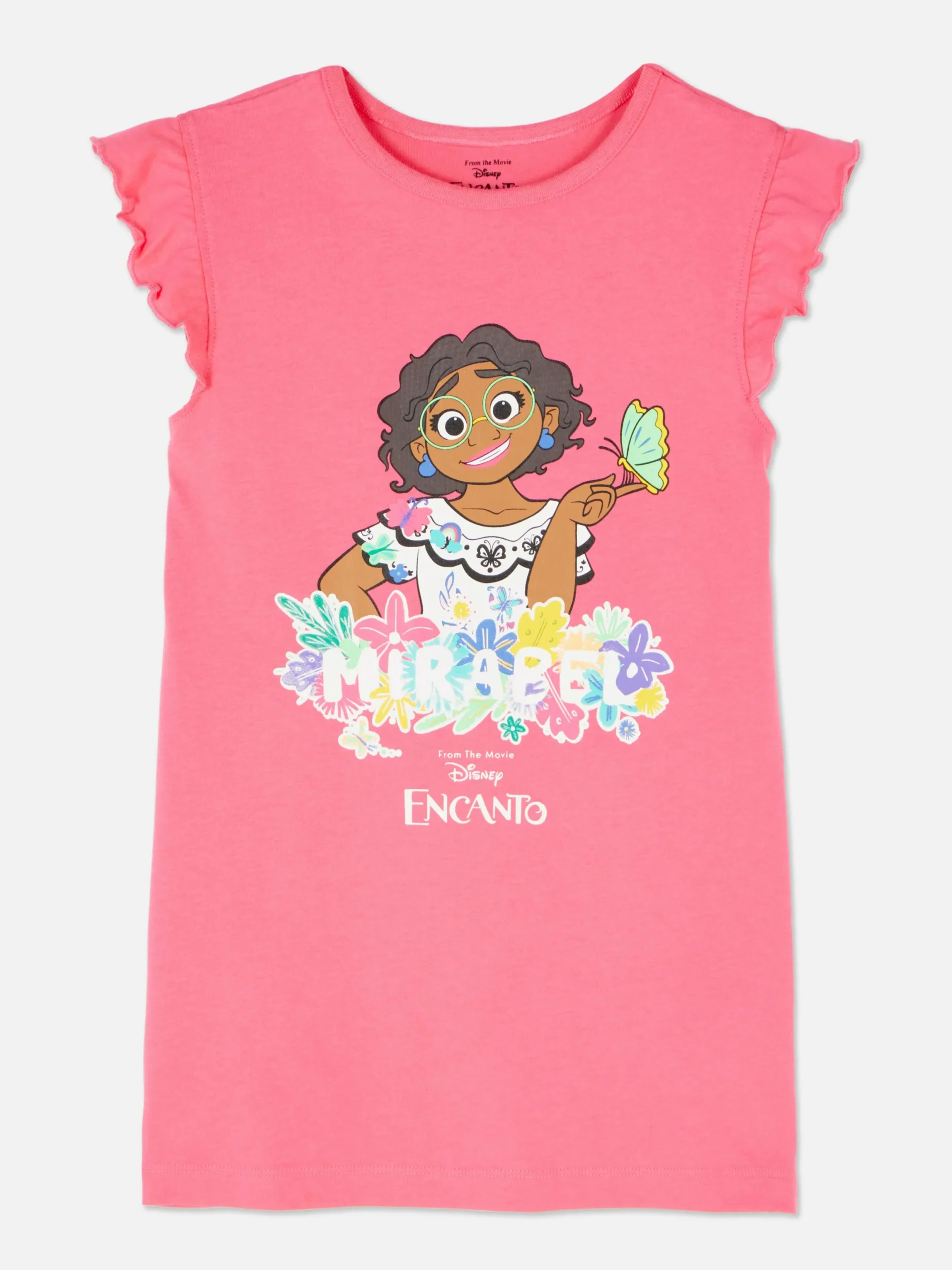 Pyjamas Et Vêtements De Nuit|Primark T-shirt De Nuit à Volants Disney Encanto Rose