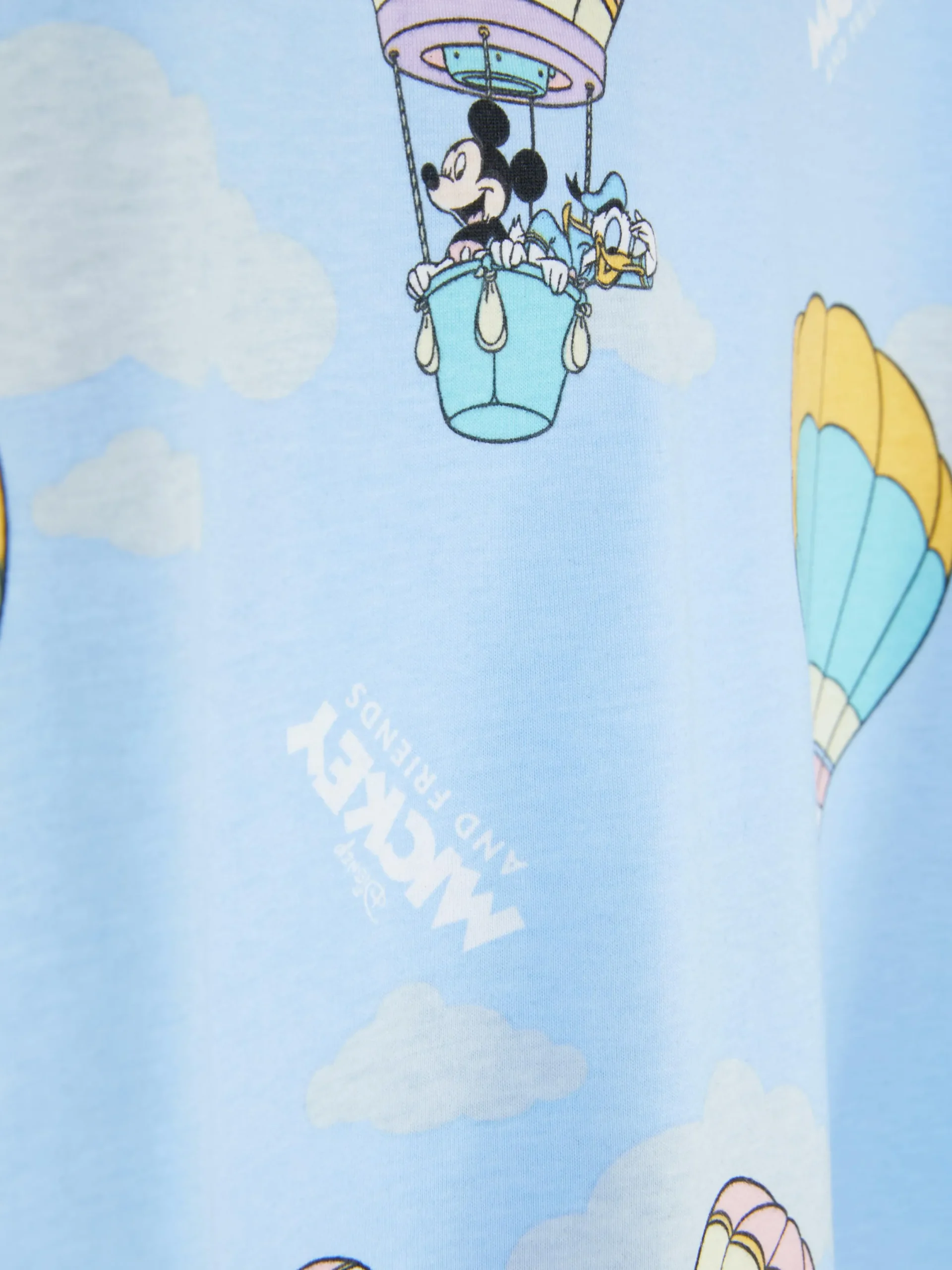 Chemises De Nuit Et Nuisettes|Primark T-shirt De Nuit Disney Mickey Mouse Et Ses Amis Bleu clair