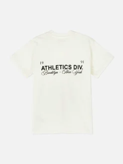 Hauts Et T-Shirts|Primark T-shirt De Sport Graphique à Manches Courtes Blanc