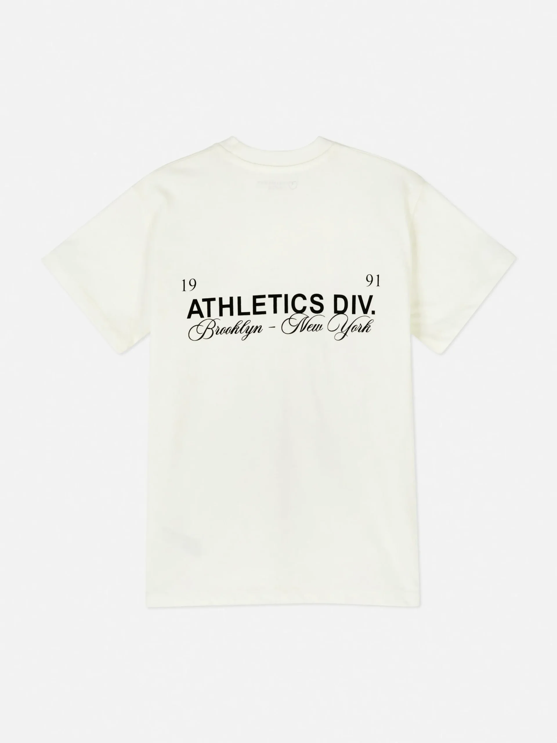 Hauts Et T-Shirts|Primark T-shirt De Sport Graphique à Manches Courtes Blanc