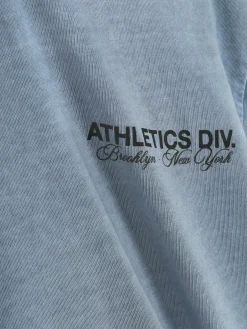 Hauts Et T-Shirts|Primark T-shirt De Sport Graphique à Manches Courtes Bleu