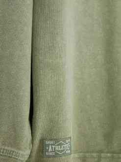 Hauts Et T-Shirts|Primark T-shirt Délavé à Manches Longues Vert