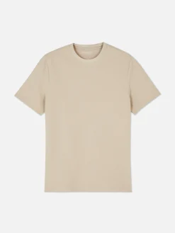Hauts Et T-Shirts|Primark T-shirt En Maille Ottoman Côtelée Grège