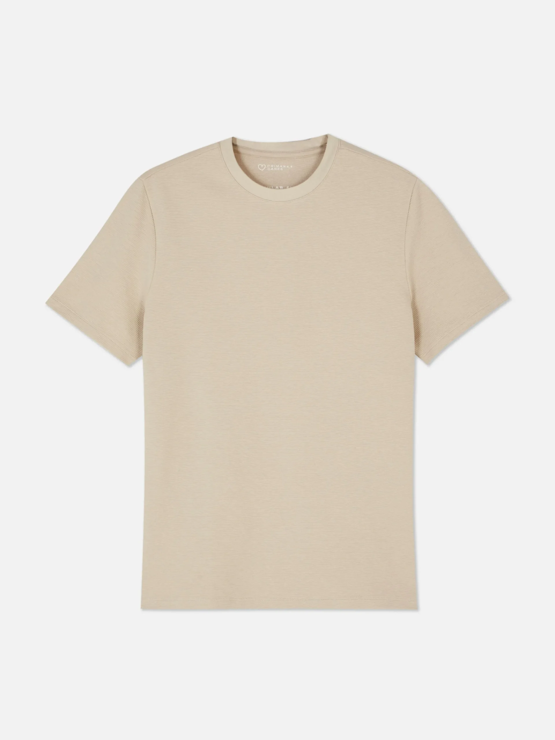 Hauts Et T-Shirts|Primark T-shirt En Maille Ottoman Côtelée Grège