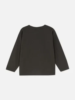 Hauts Et T-Shirts|Primark T-shirt Graphique Barbie à Manches Longues Anthracite