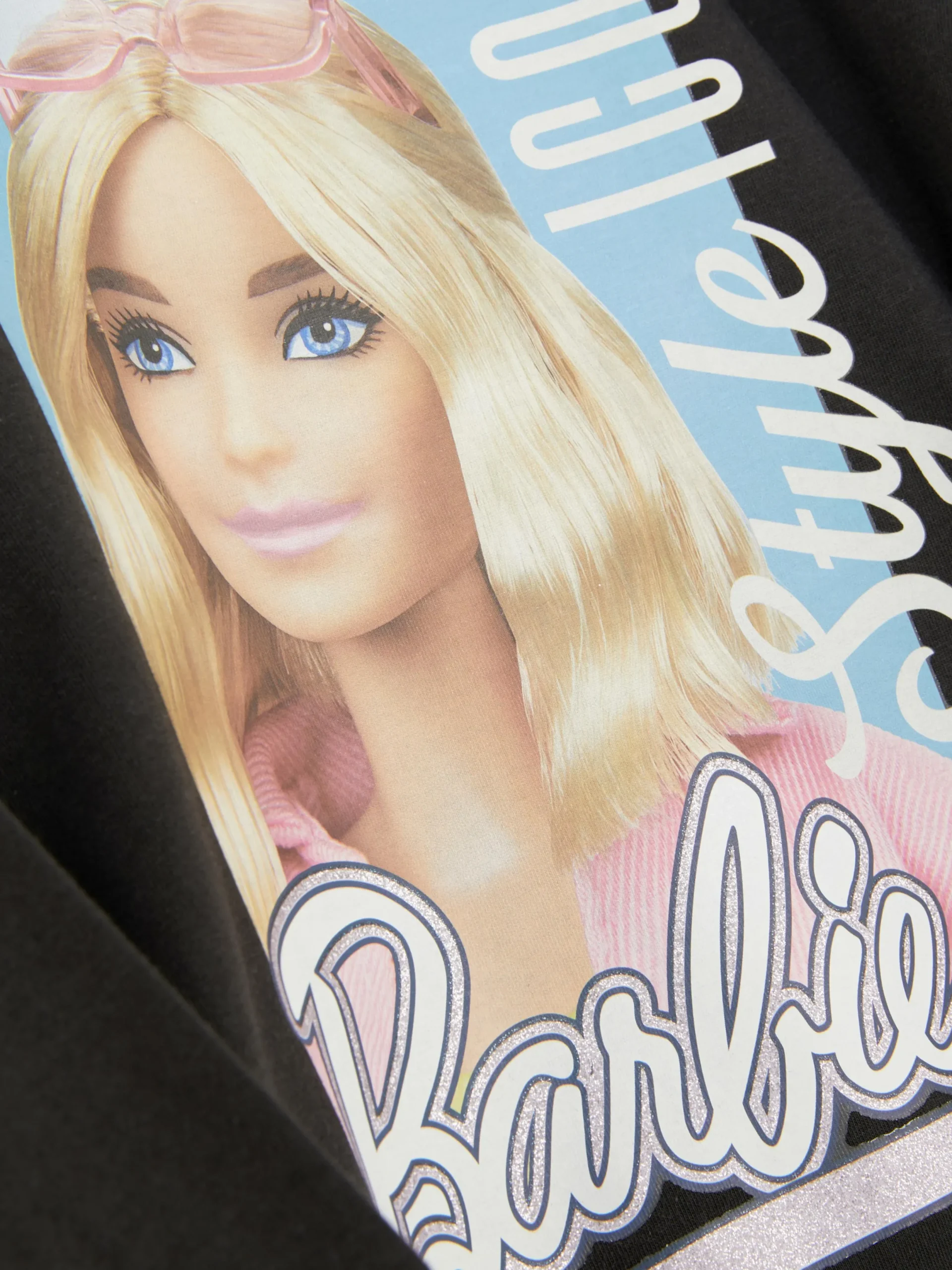 Hauts Et T-Shirts|Primark T-shirt Graphique Barbie à Manches Longues Anthracite