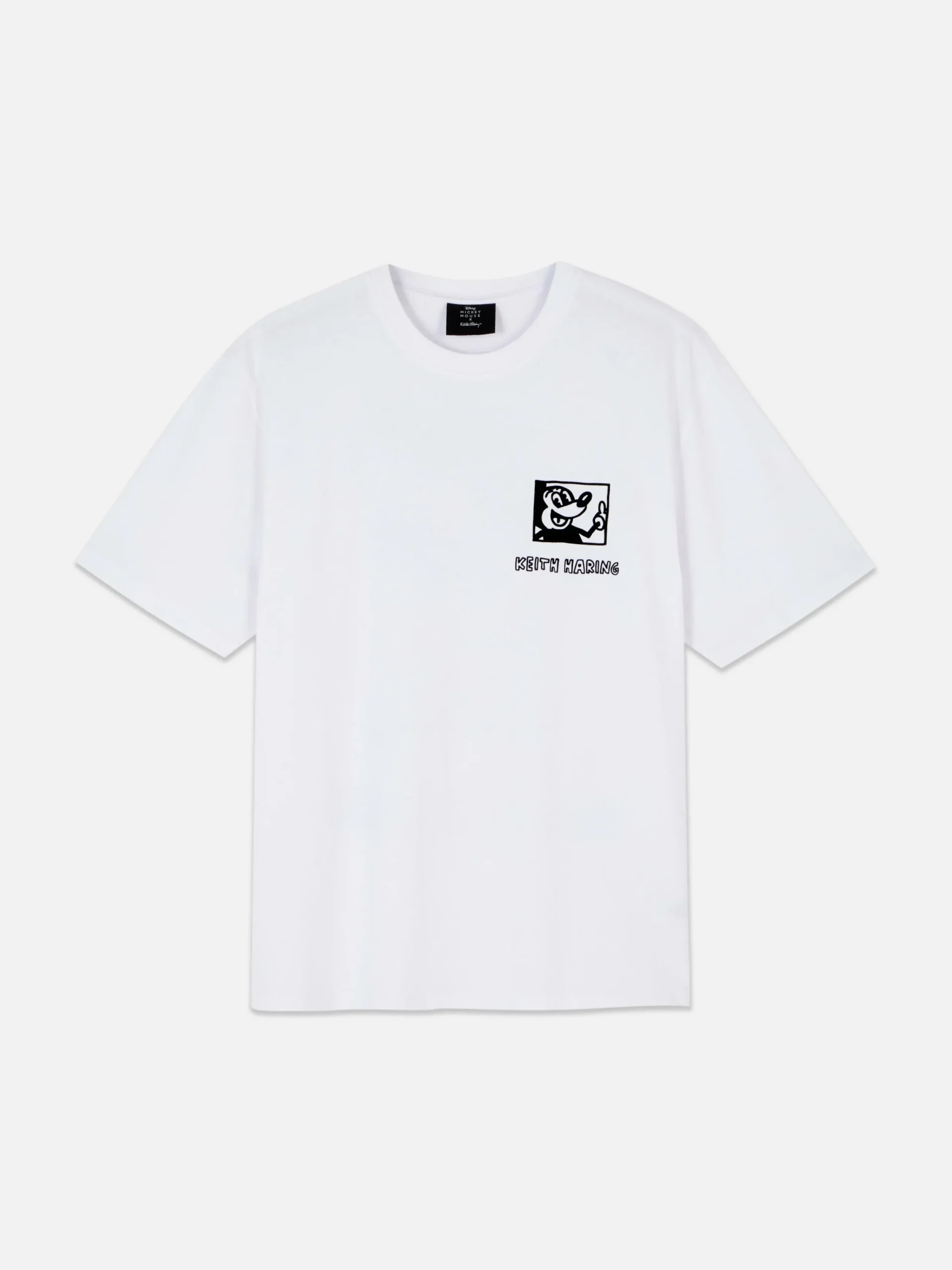 T-Shirts Et Sweat-Shirts À Motifs|Hauts Et T-Shirts|Primark T-shirt Graphique Disney Mickey Mouse X Keith Haring Blanc