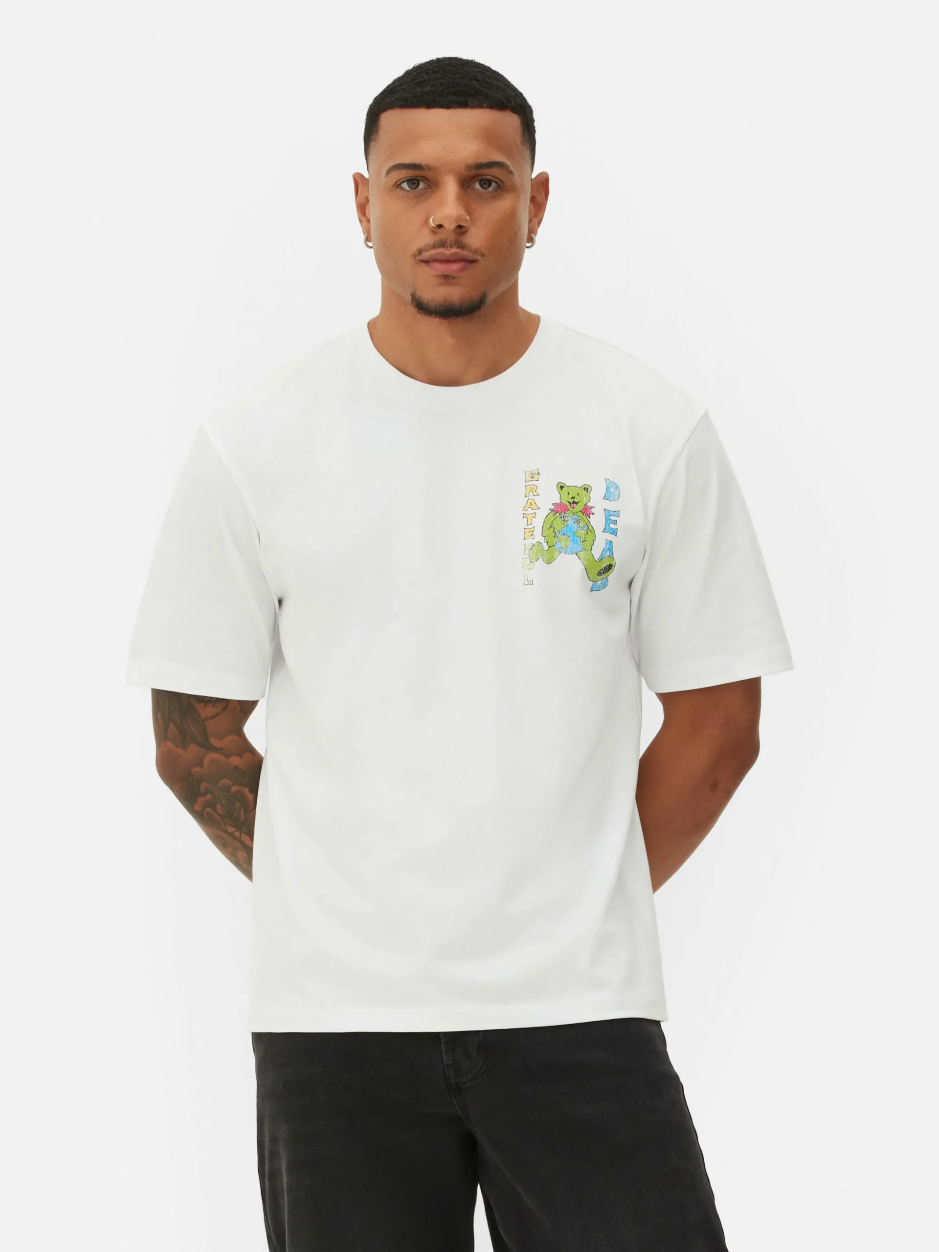 T-Shirts Et Sweat-Shirts À Motifs|Hauts Et T-Shirts|Primark T-shirt Graphique Grateful Dead Blanc