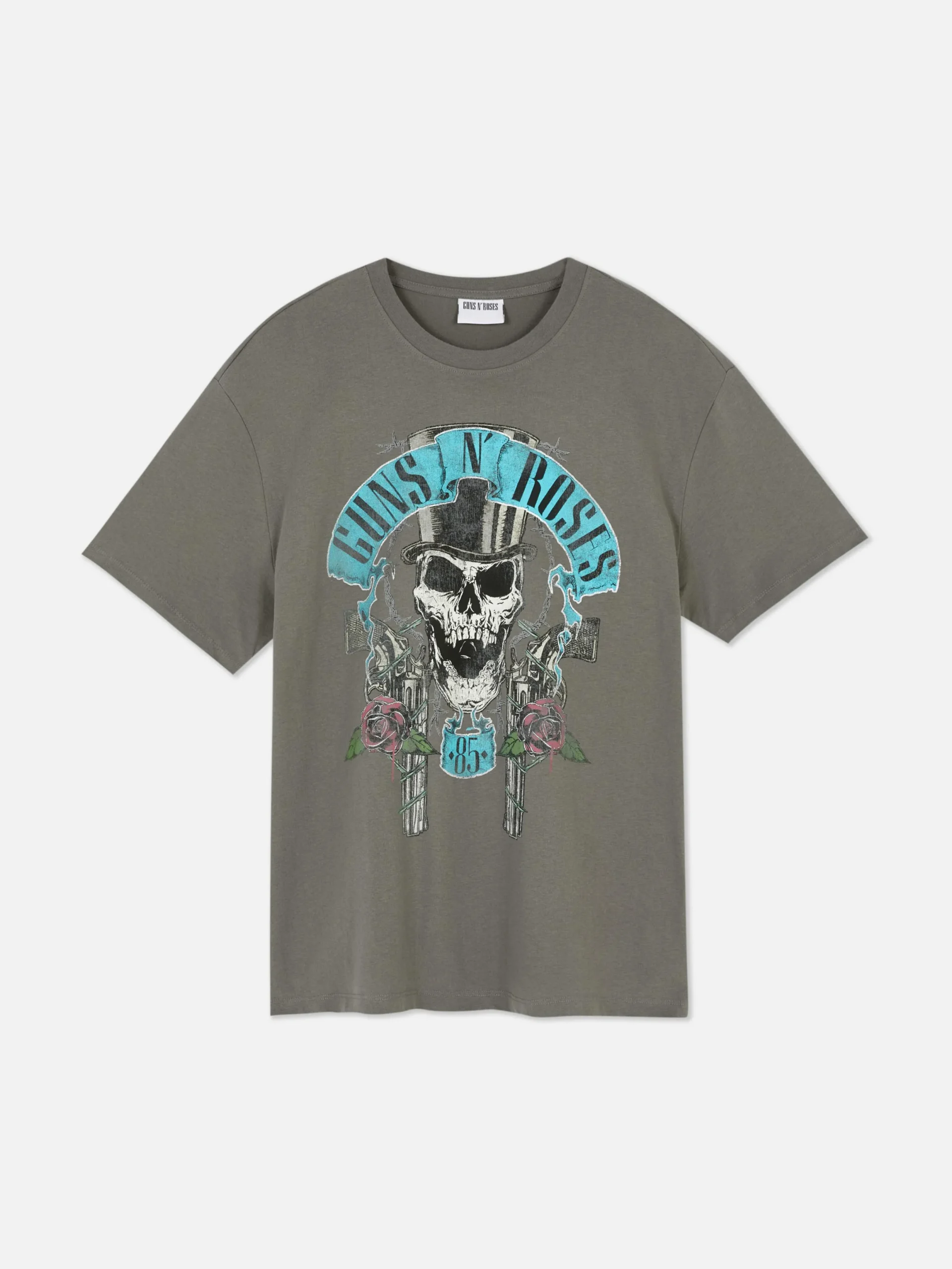 T-Shirts Et Sweat-Shirts À Motifs|Hauts Et T-Shirts|Primark T-shirt Graphique Guns N’ Roses Gris
