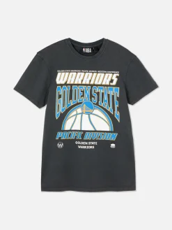 Hauts Et T-Shirts|Primark T-shirt Graphique NBA Golden State Warriors Bleu