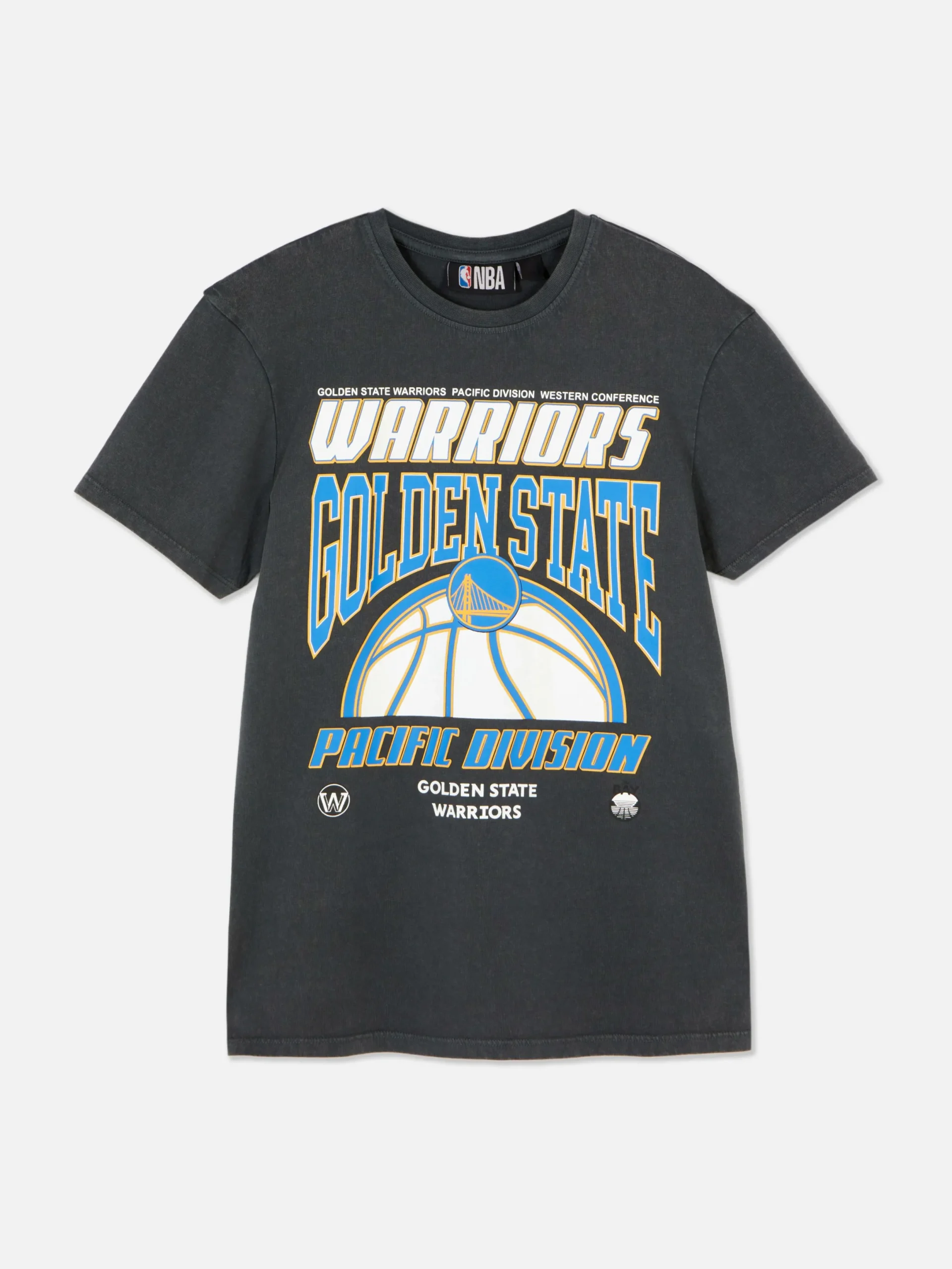 Hauts Et T-Shirts|Primark T-shirt Graphique NBA Golden State Warriors Bleu
