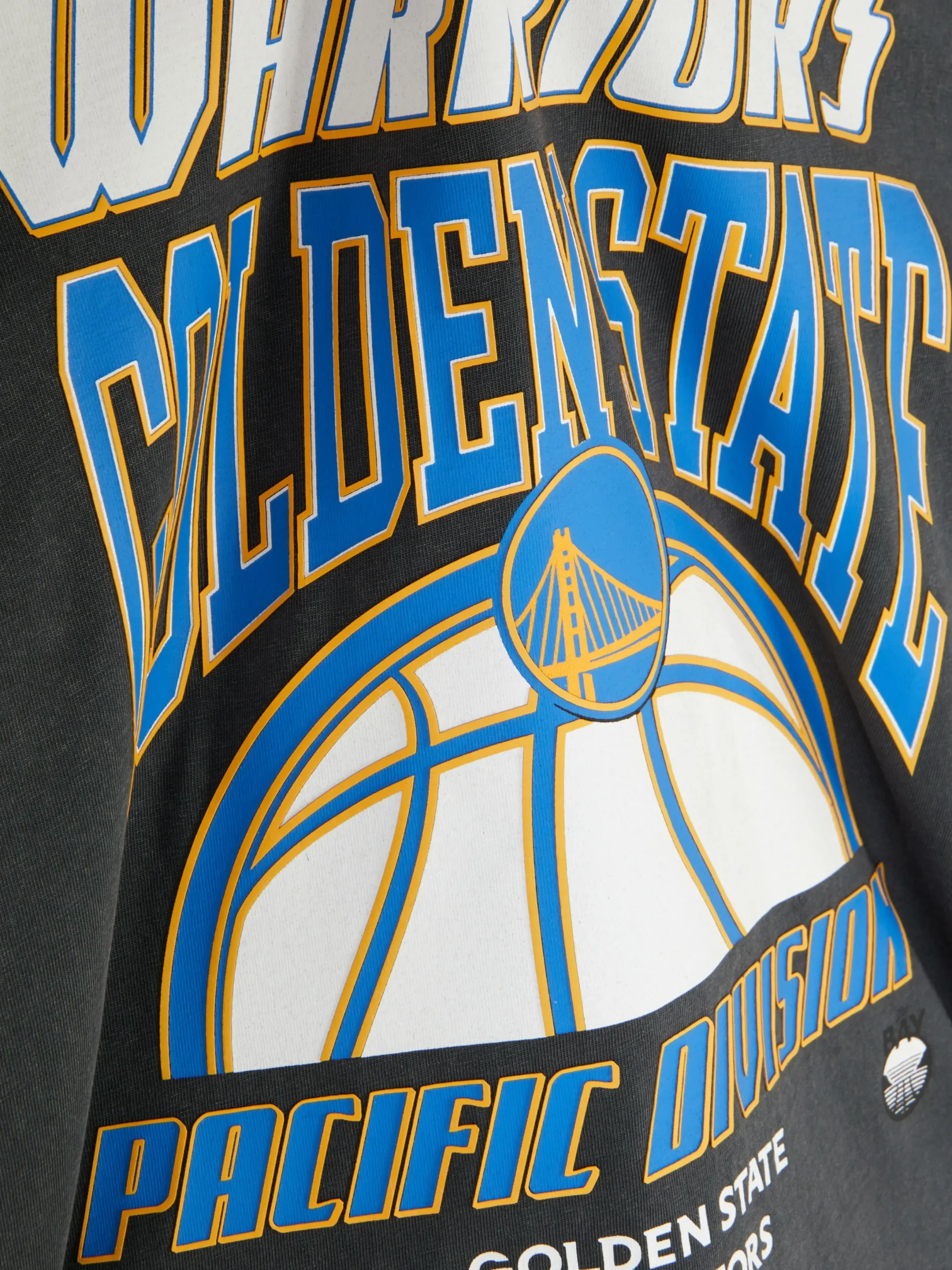 Hauts Et T-Shirts|Primark T-shirt Graphique NBA Golden State Warriors Bleu