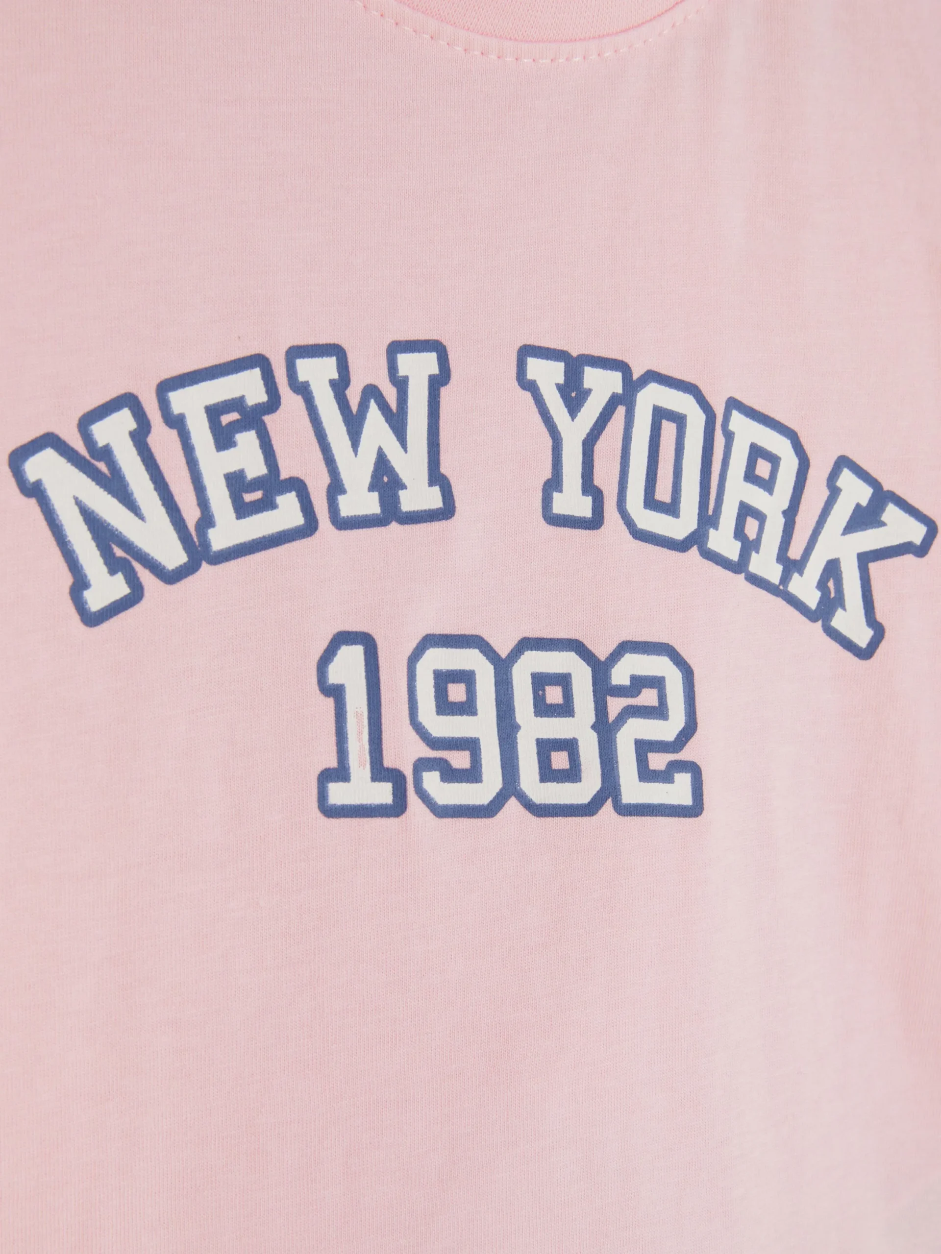 Hauts Et T-Shirts|Primark T-shirt Graphique New York Rose clair