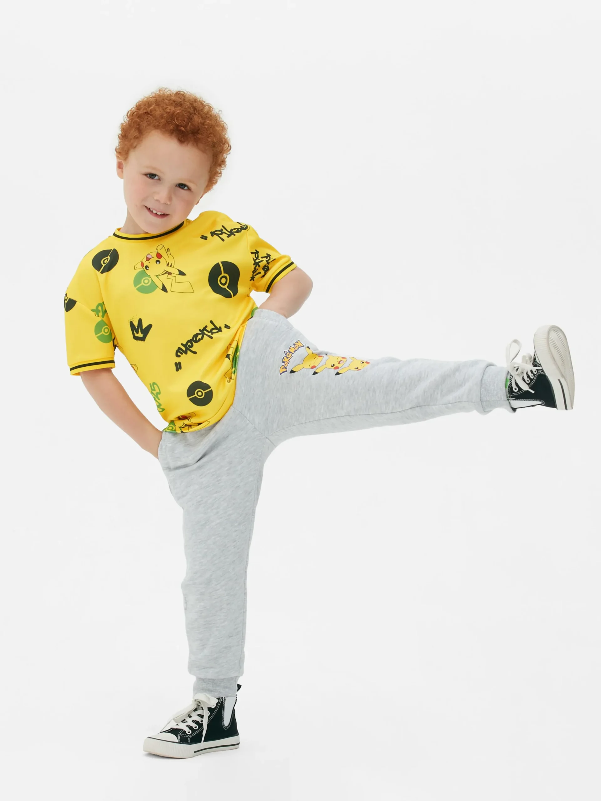 Hauts Et T-Shirts|Primark T-shirt Graphique Pokémon Pikachu Jaune