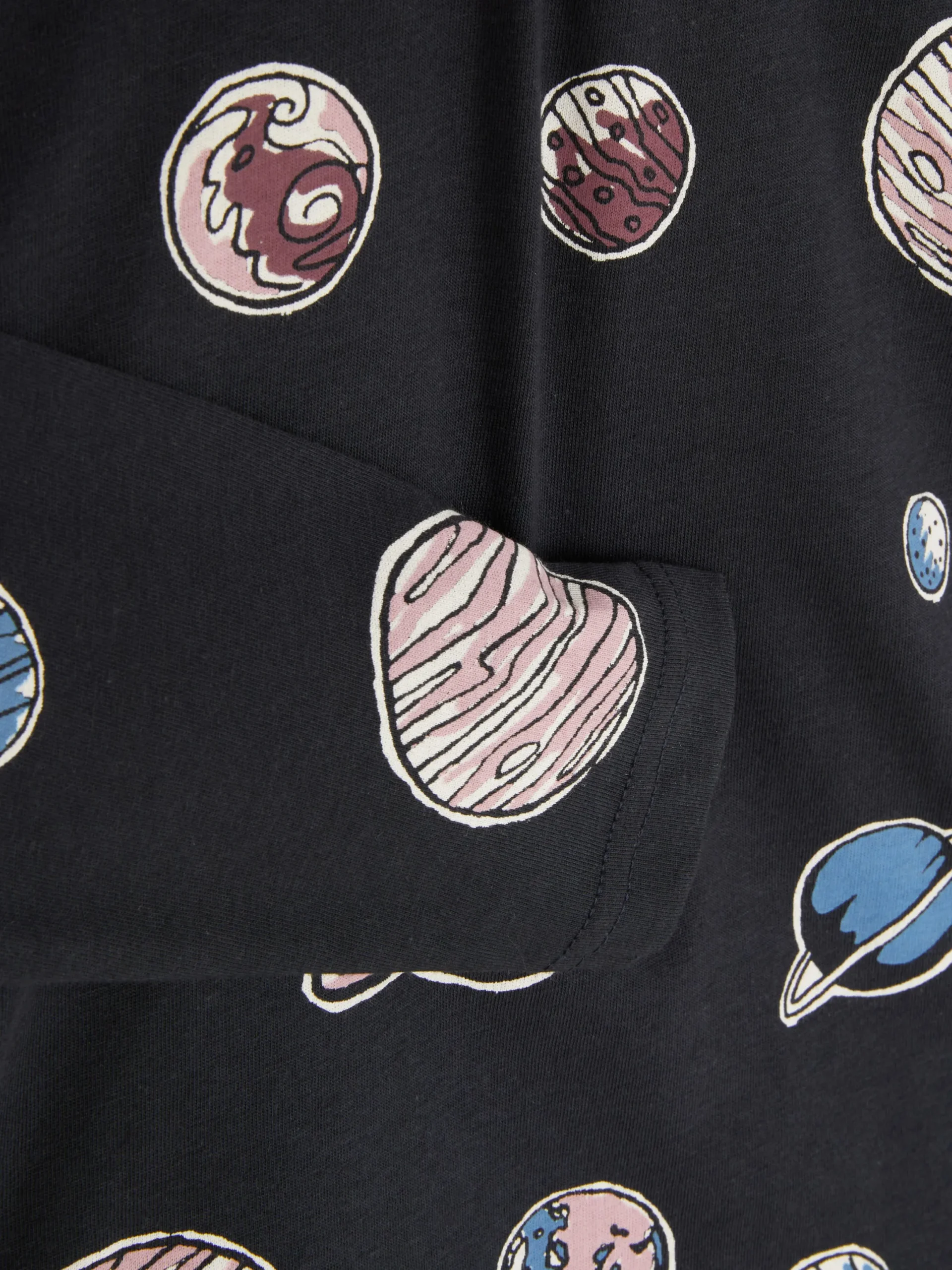 Hauts Et T-Shirts|Primark T-shirt Imprimé à Manches Longues Noir