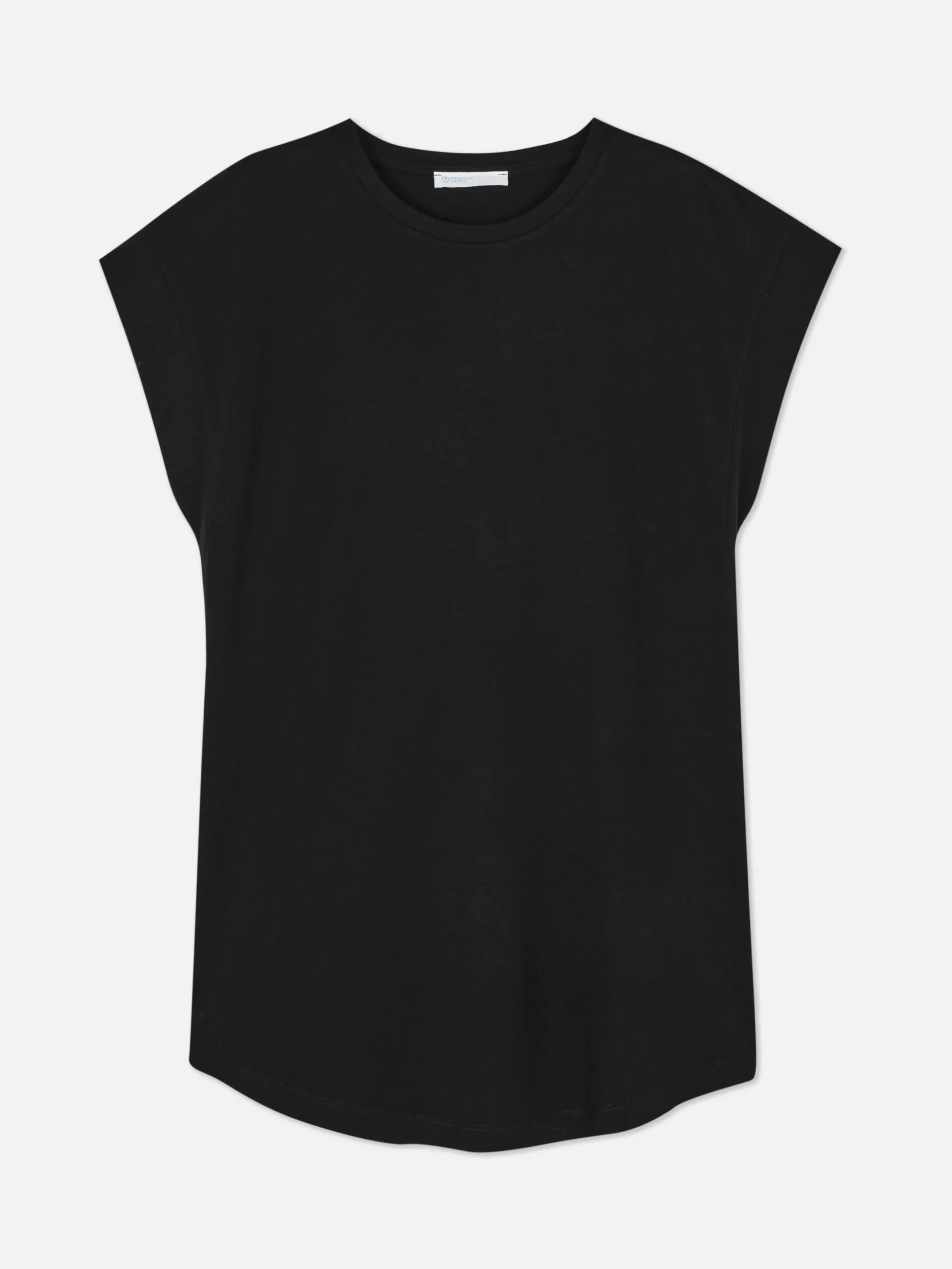 Hauts Et T-Shirts|Primark T-shirt Long Essential Noir