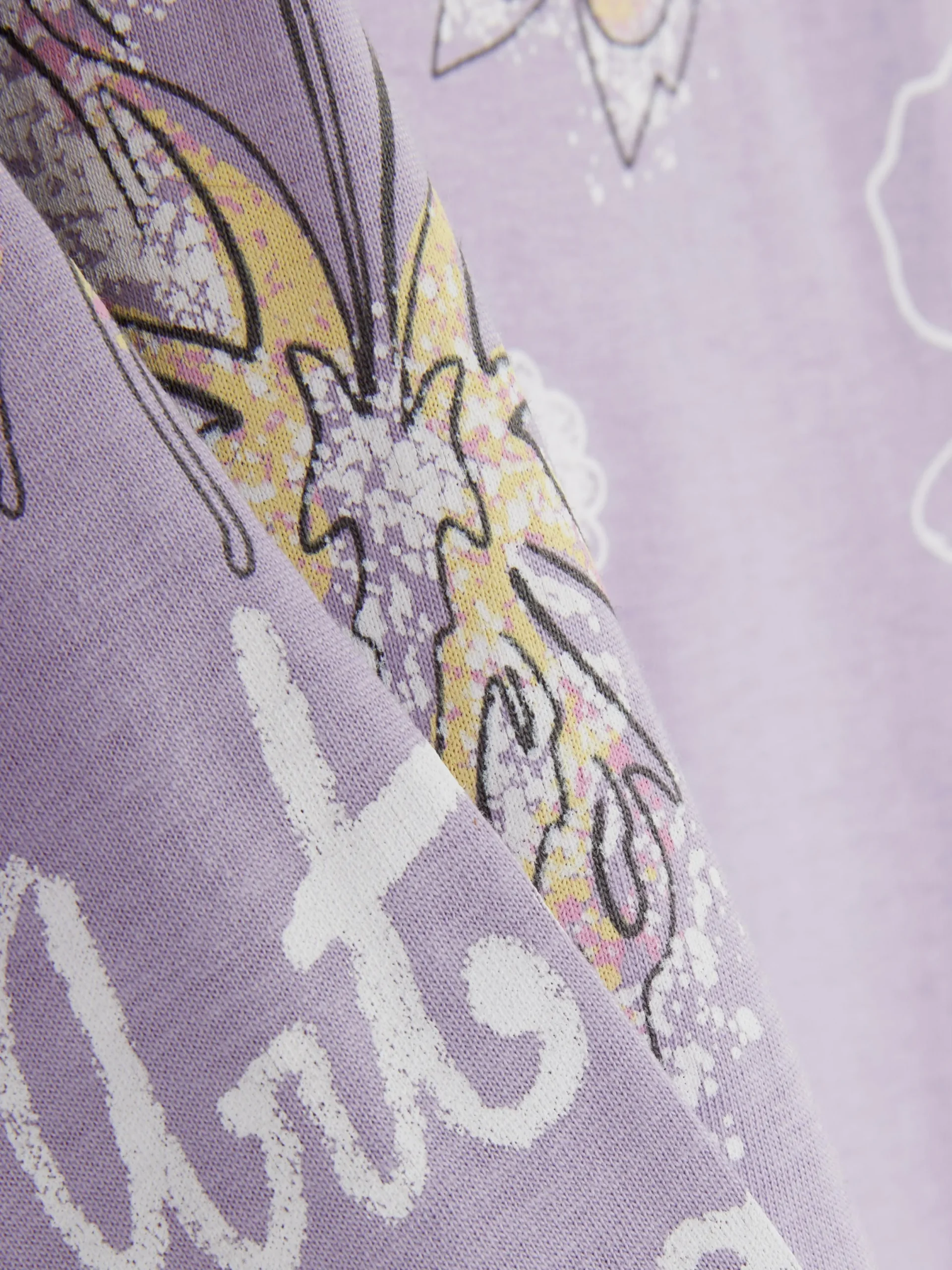 Hauts Et T-Shirts|Primark T-shirt Manches Longues à Motifs Lilas