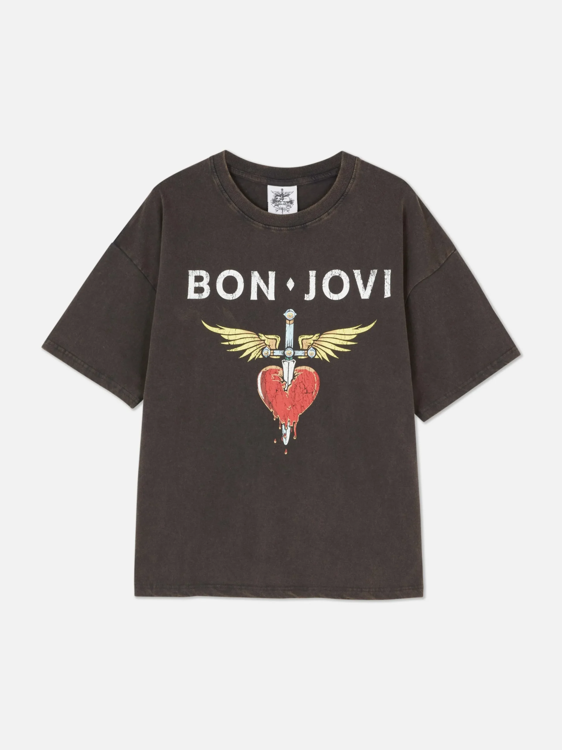 T-Shirts Et Sweat-Shirts À Motifs|Hauts Et T-Shirts|Primark T-shirt Oversize Bon Jovi Anthracite