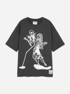 The Nightmare Before Christmas|Tout Halloween|Primark T-shirt Oversize Disney L’Étrange Noël De Monsieur Jack De Tim Burton Anthracite