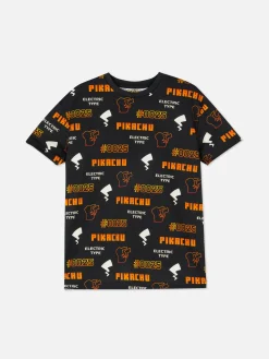 Hauts Et T-Shirts|Primark T-shirt Pokémon électrique Pikachu Noir