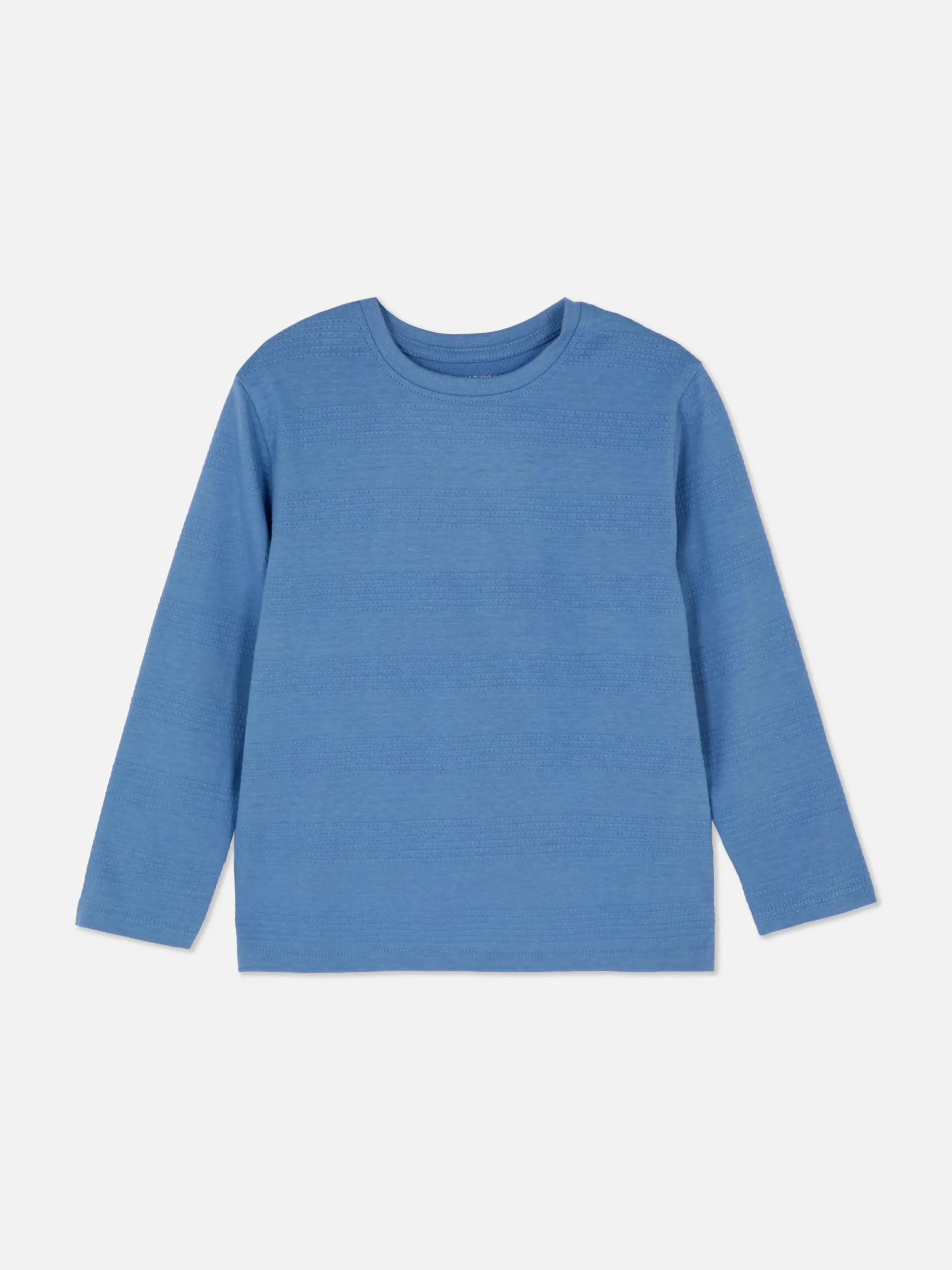 Hauts Et T-Shirts|Primark T-shirt Rayé Texturé à Manches Longues Bleu
