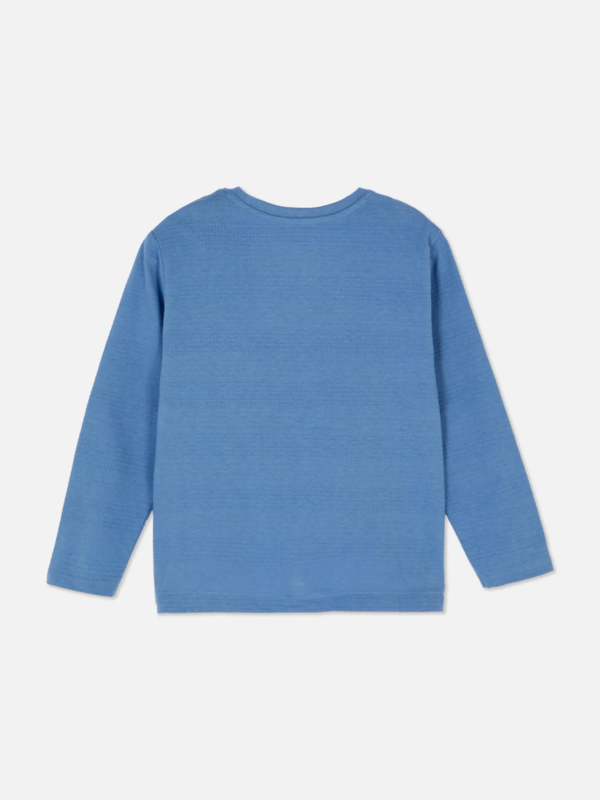 Hauts Et T-Shirts|Primark T-shirt Rayé Texturé à Manches Longues Bleu