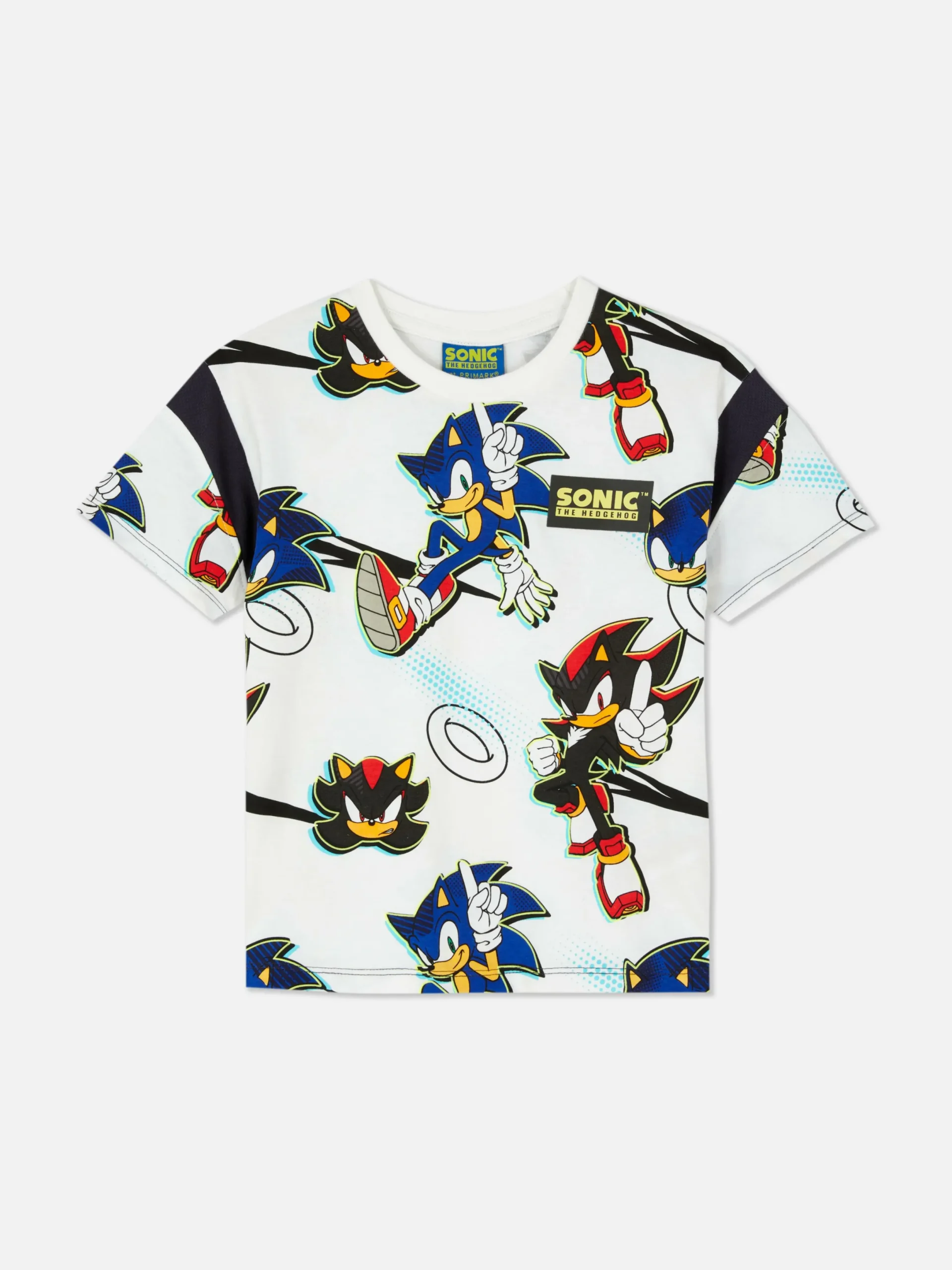 Hauts Et T-Shirts|Primark T-shirt Sonic Le Hérisson Et Shadow Écru
