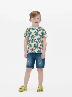 Hauts Et T-Shirts|Primark T-shirt Sonic Le Hérisson Speed Star Blanc