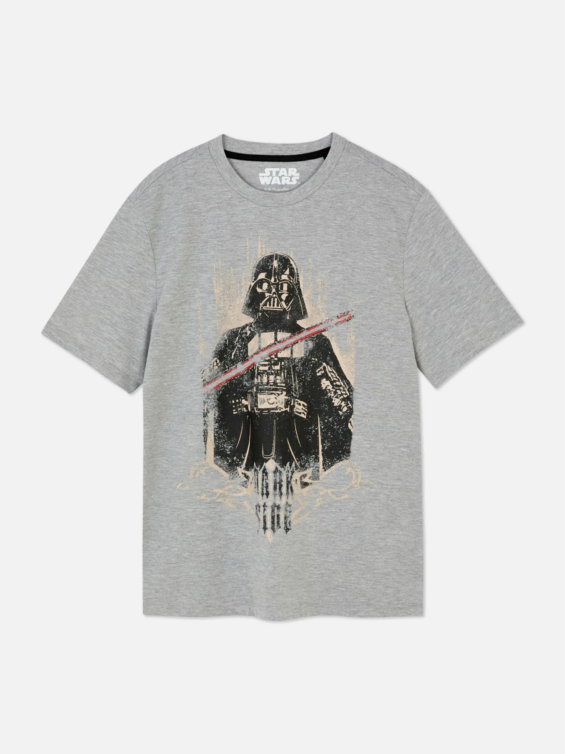 Hauts Et T-Shirts|Primark T-shirt Star Wars Dark Vador Gris chiné