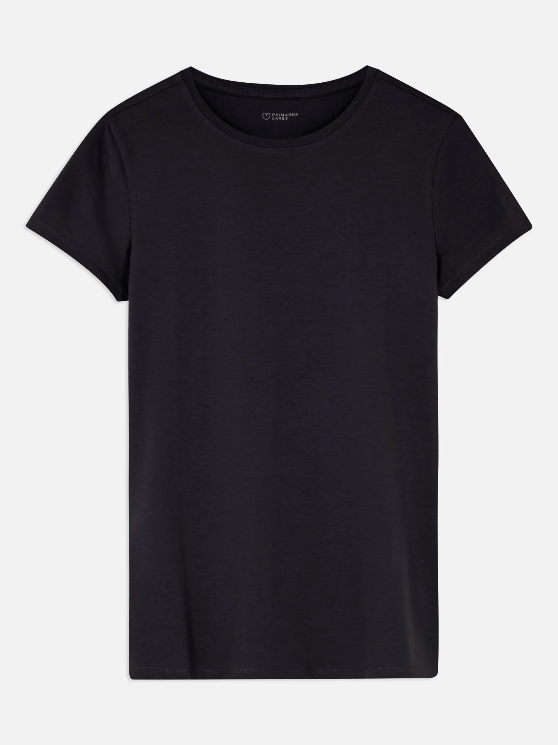 Hauts Et T-Shirts|Primark T-shirt Stretch à Col Ras-du-cou Bleu marine