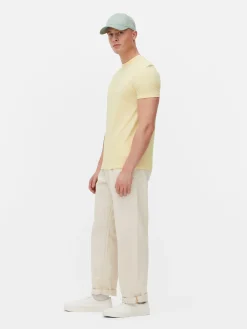 Hauts Et T-Shirts|Primark T-shirt Stretch Classique Jaune