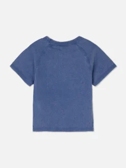 Hauts Et T-Shirts|Primark T-shirt Style Universitaire Los Angeles Bleu