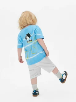 Hauts Et T-Shirts|Primark T-shirt Tie Dye Sonic Le Hérisson Bleu