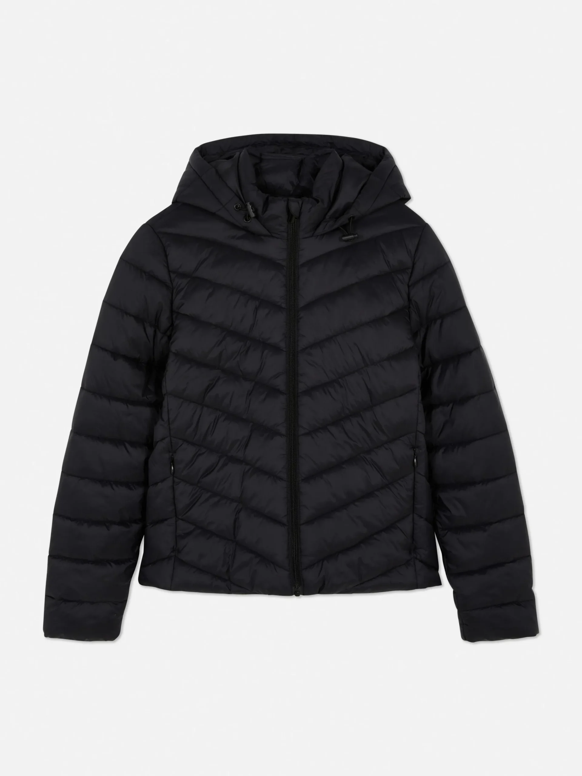 Manteaux Et Vestes|Primark Une Doudoune Rembourrée à Capuche Super Légère Noir 2