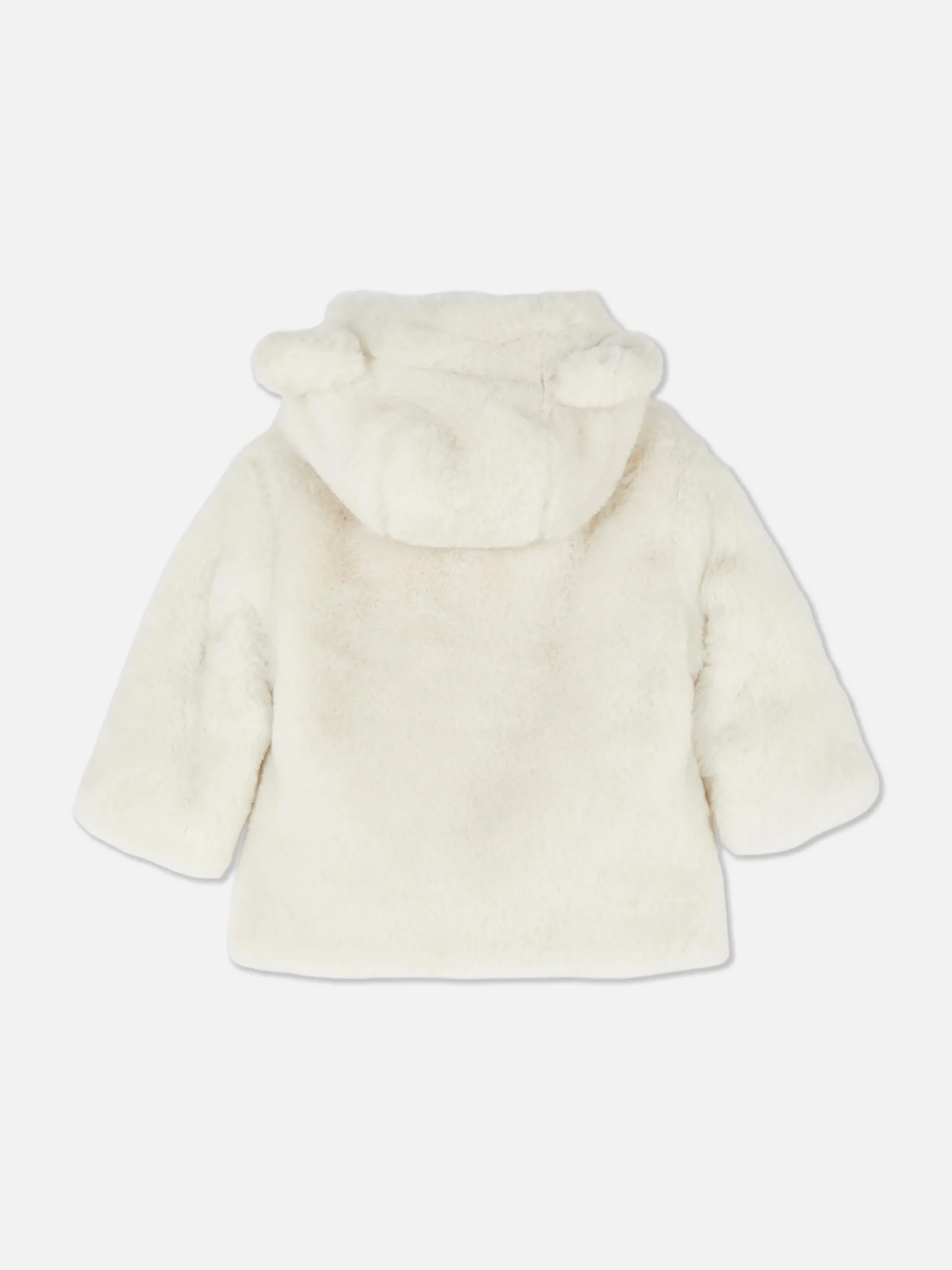 Manteaux Et Vestes|Primark Veste à Capuche En Fausse Fourrure Ivoire