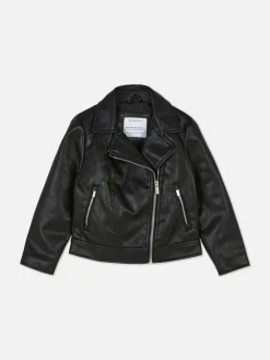 Manteaux Et Vestes|Primark Veste De Motard En Simili Cuir Noir
