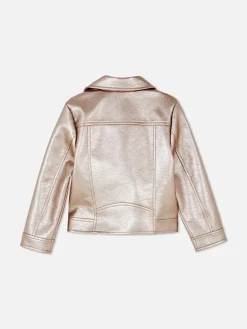 Manteaux Et Vestes|Primark Veste De Motard Métallisée Rose