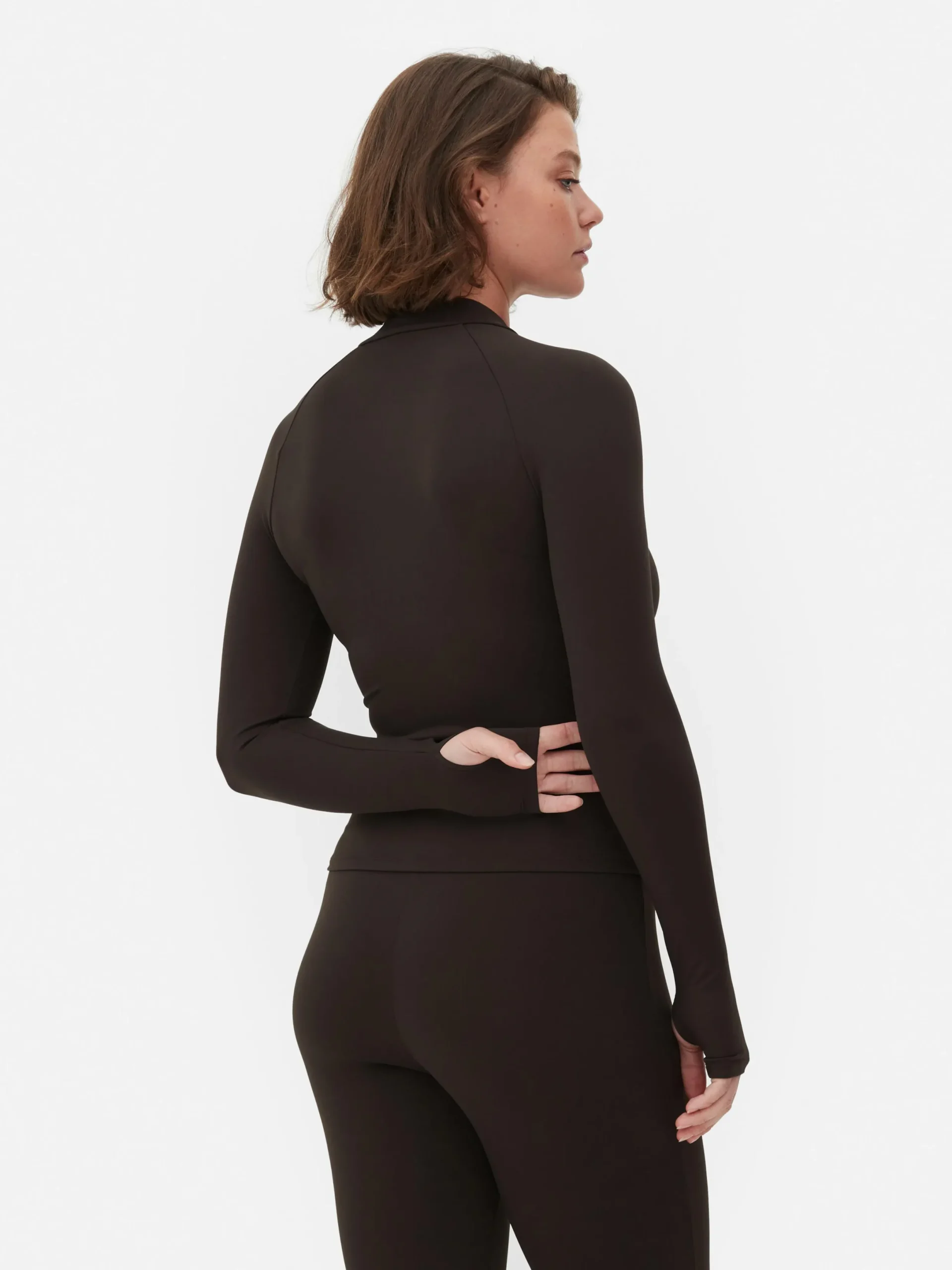 Vêtements De Sport|Primark Veste De Sport Souple Zippée Rita Ora Chocolat