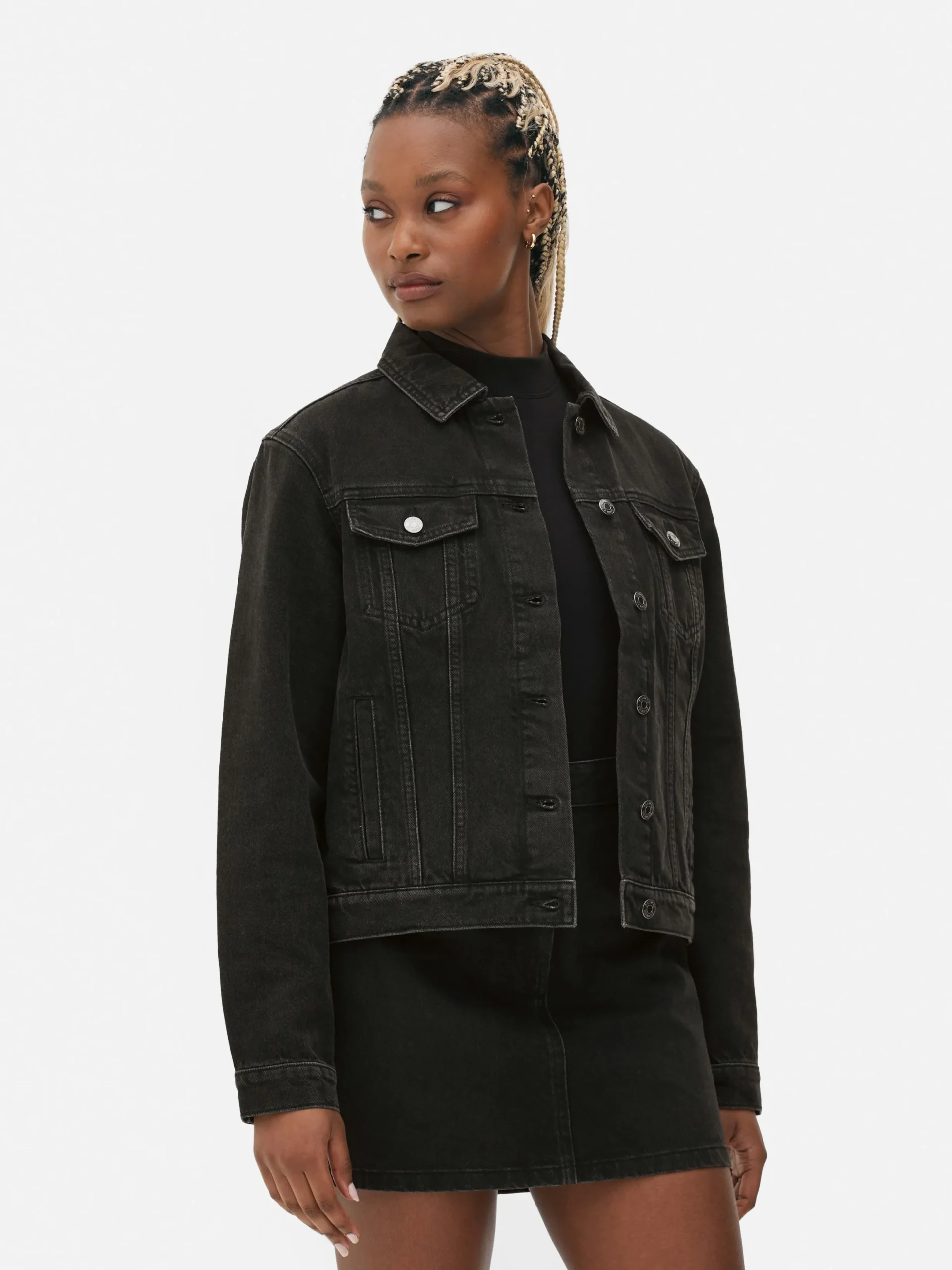Denim|Manteaux Et Vestes|Primark Veste En Jean Noir