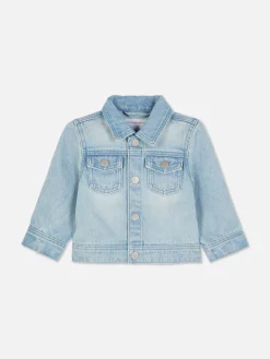 Manteaux Et Vestes|Primark Veste En Jean Délavé Bleu