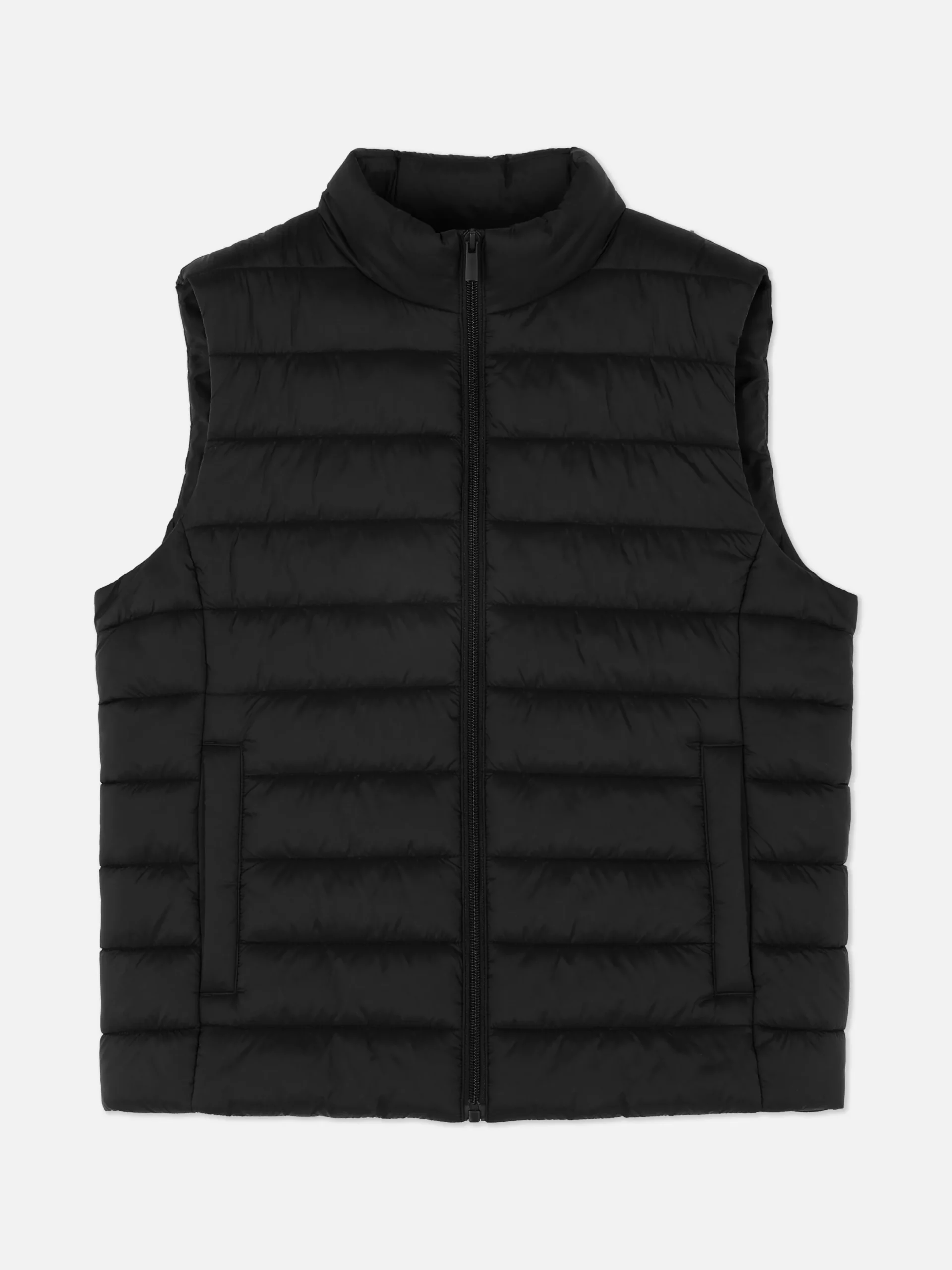 Manteaux Et Vestes|Primark Veste Légère Sans Manches à Col Cheminée Noir