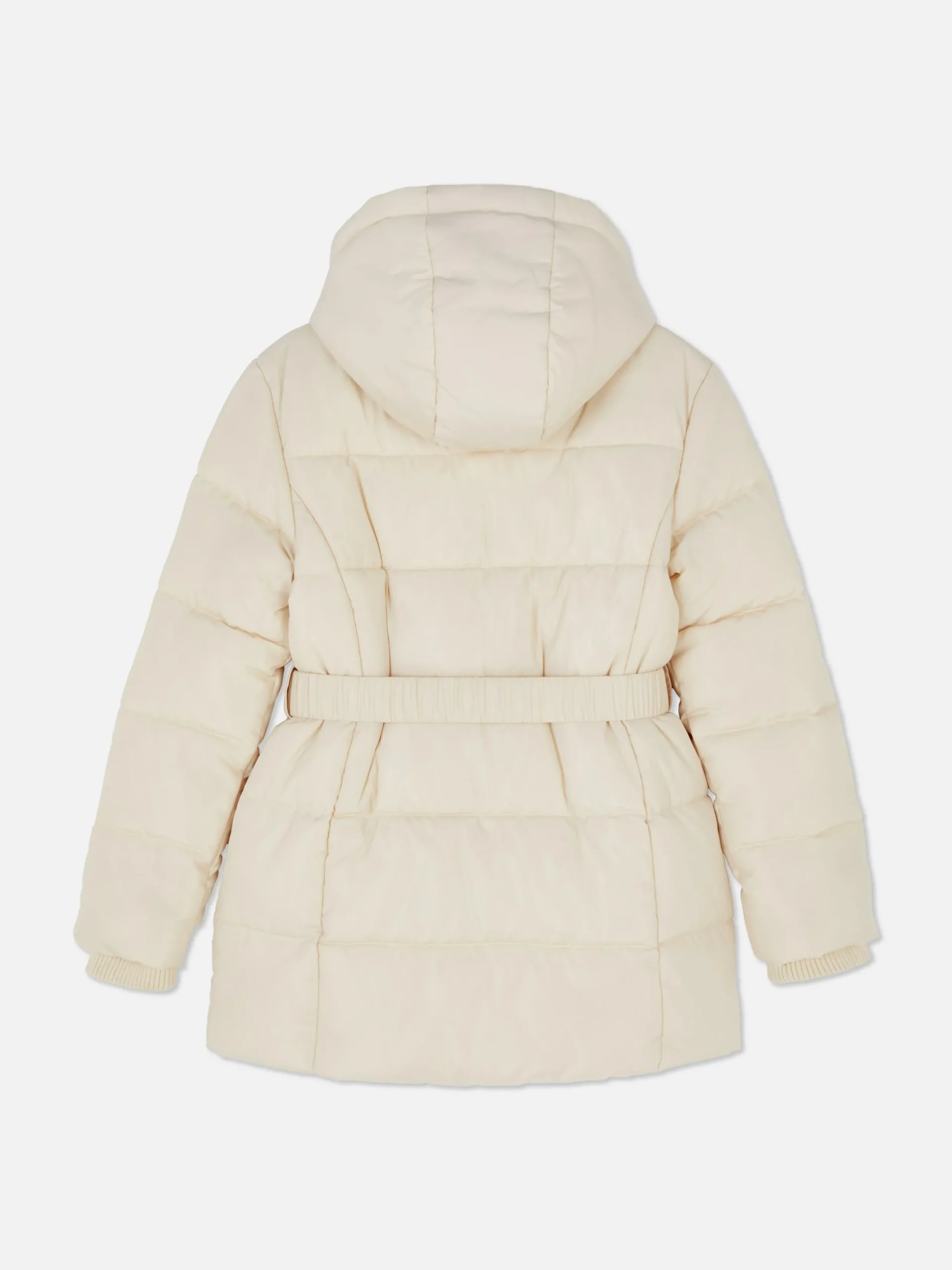 Manteaux Et Vestes|Primark Veste Matelassée à Ceinture Ivoire