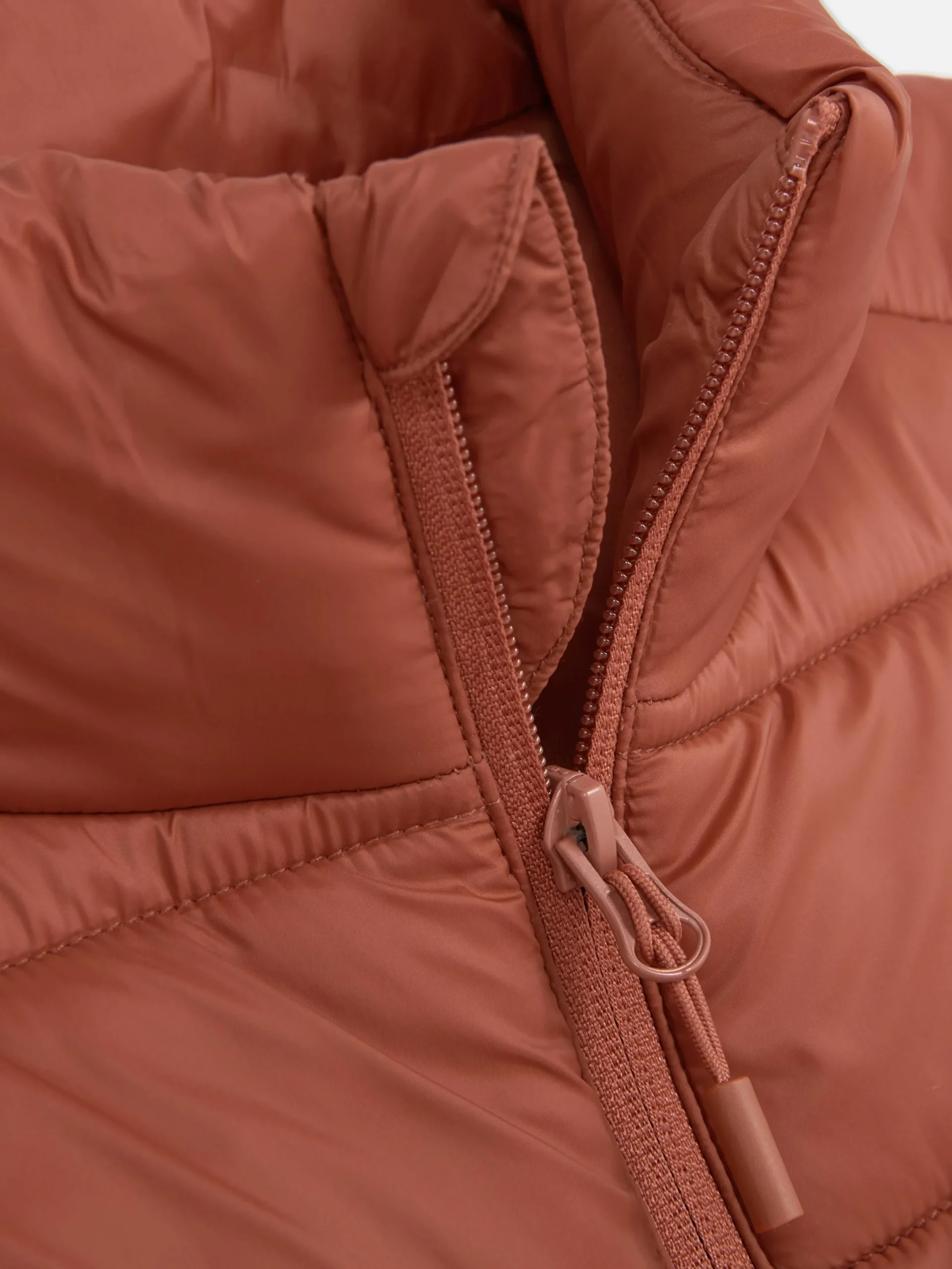 Manteaux Et Vestes|Primark Veste Rembourrée Et Zippée Sans Manches Terre de Sienne