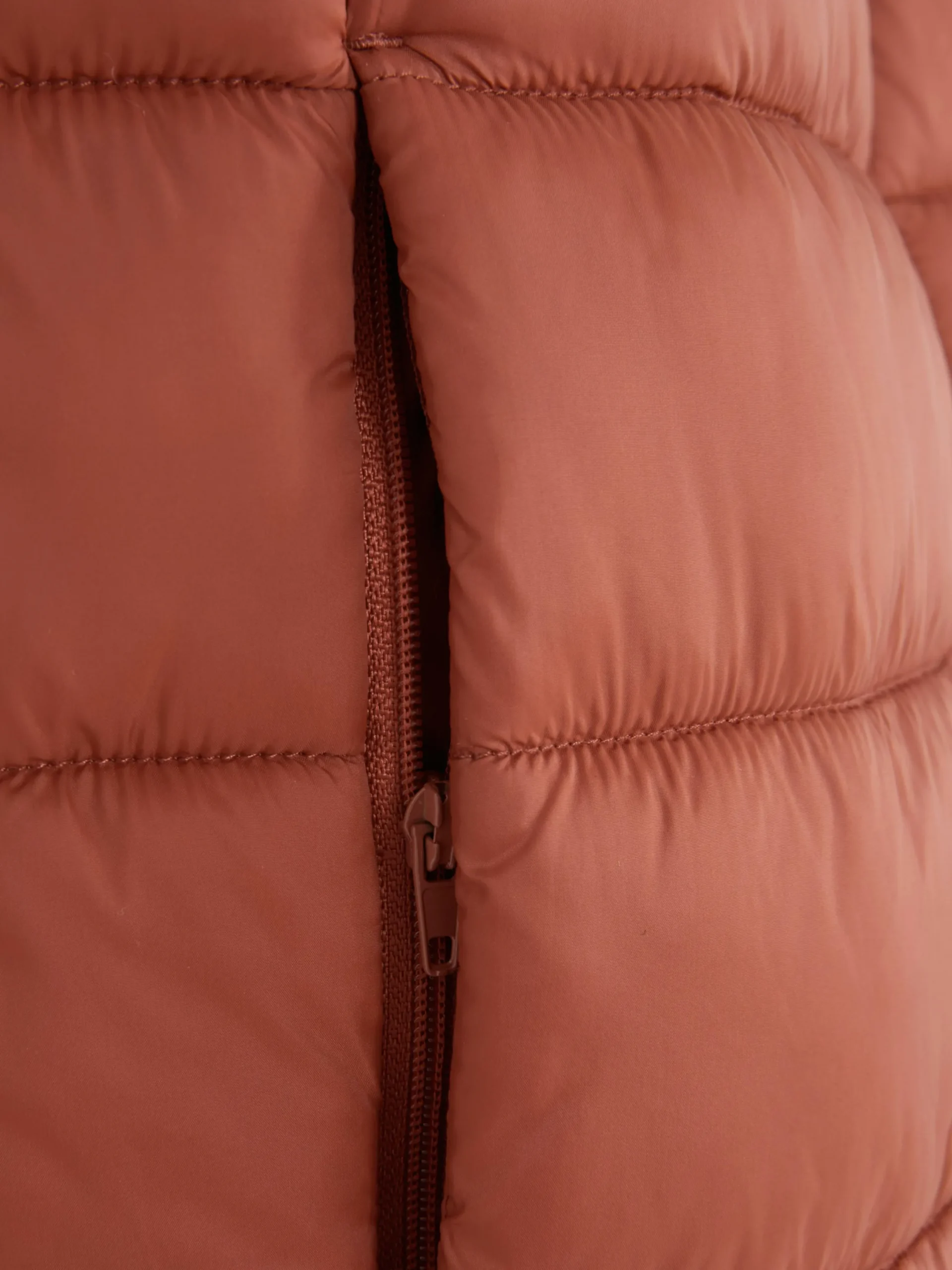 Manteaux Et Vestes|Primark Veste Rembourrée Et Zippée Sans Manches Terre de Sienne