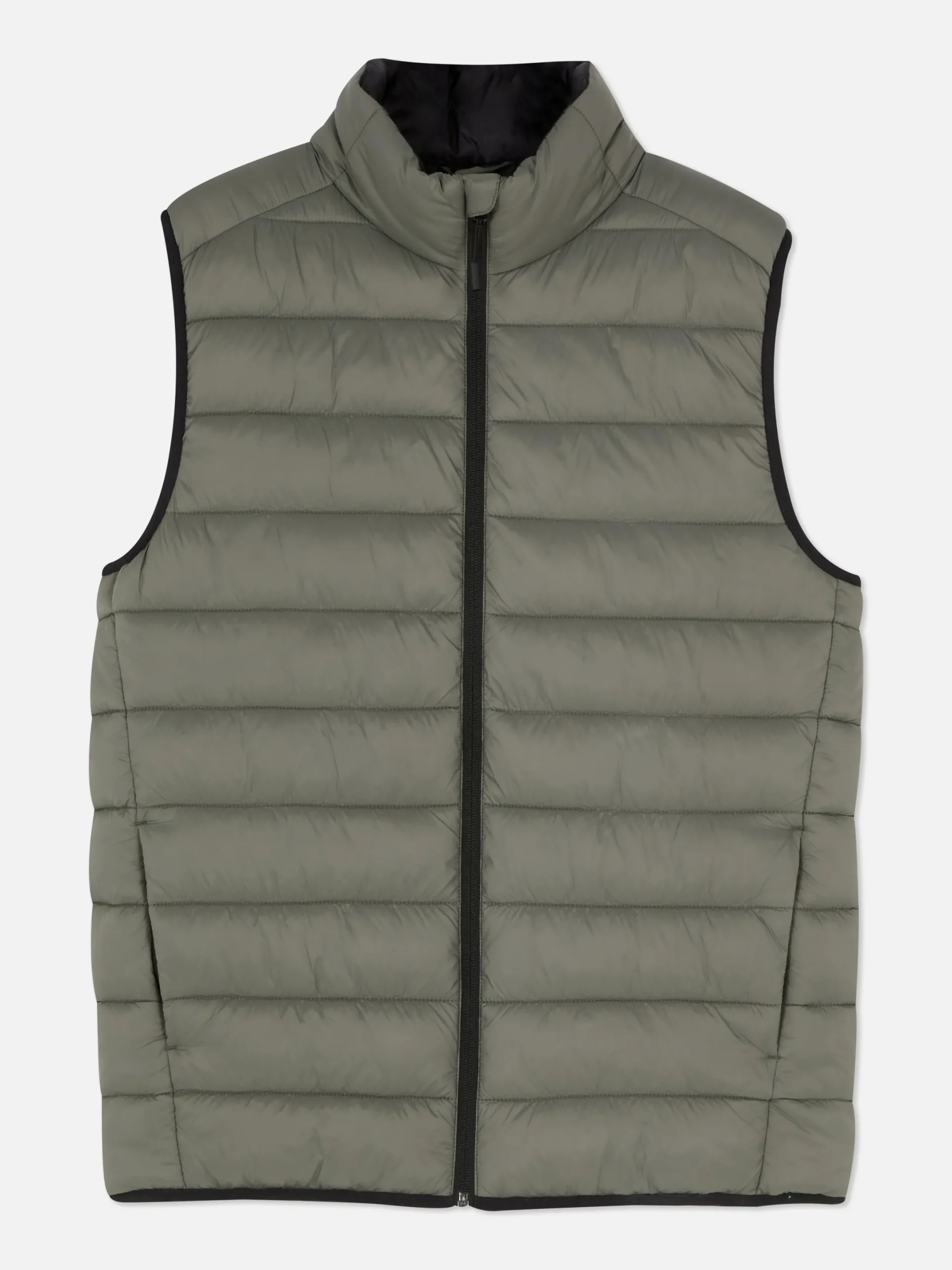 Manteaux Et Vestes|Primark Veste Sans Manche Zippée Kaki