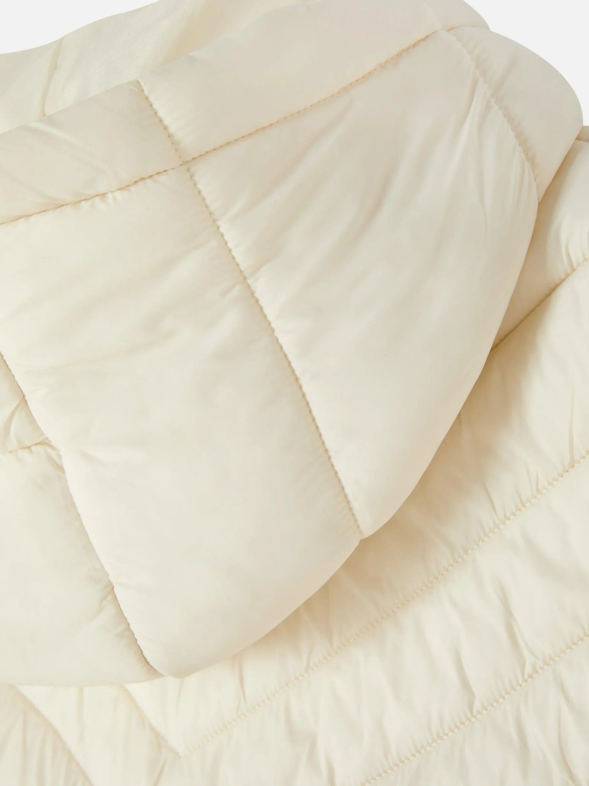Manteaux Et Vestes|Primark Veste Sans Manches Longue Matelassée Crème