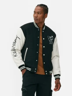 Manteaux Et Vestes|Primark Veste Universitaire Disney Mickey Mouse X Keith Haring Noir